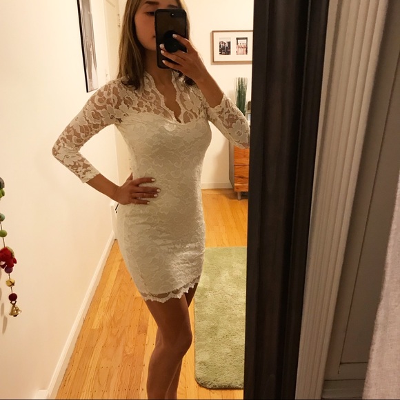 ASOS Petite Dresses & Skirts - ASOS Bridal Lace body con dress